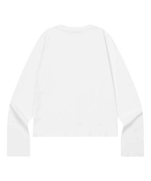 ERYA METAL LOGO HEART PATCH LONG SLEEVE T (2COLOR)
