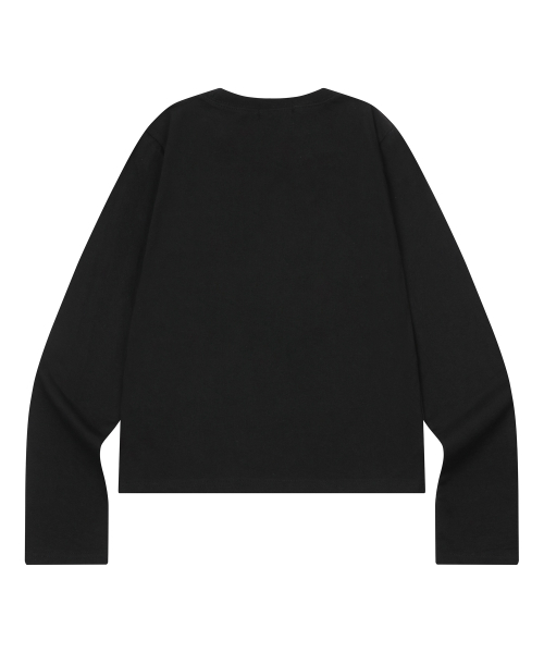ERYA METAL LOGO HEART PATCH LONG SLEEVE T (2COLOR)