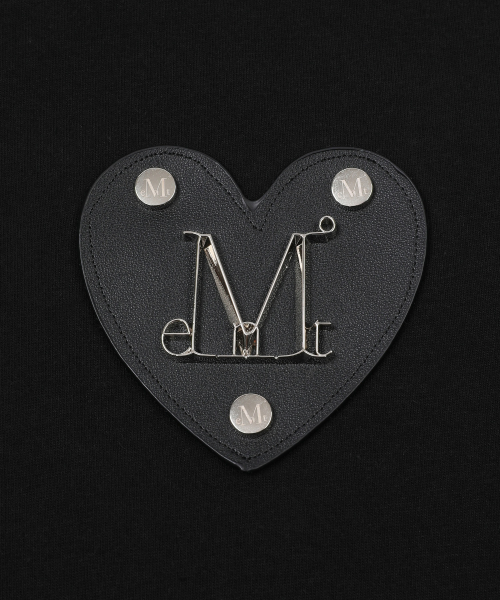 ERYA METAL LOGO HEART PATCH LONG SLEEVE T (2COLOR)