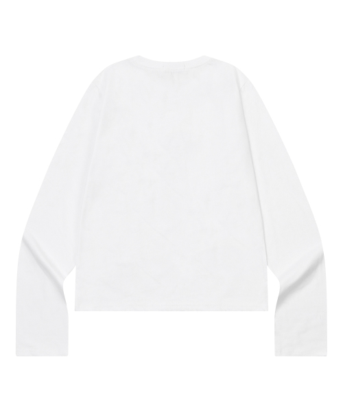 COLI CROSS LEATHER PATCH LONG SLEEVE T (2COLOR)