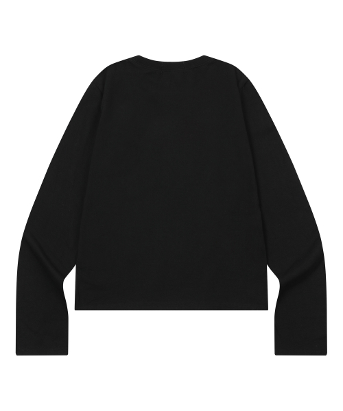COLI CROSS LEATHER PATCH LONG SLEEVE T (2COLOR)
