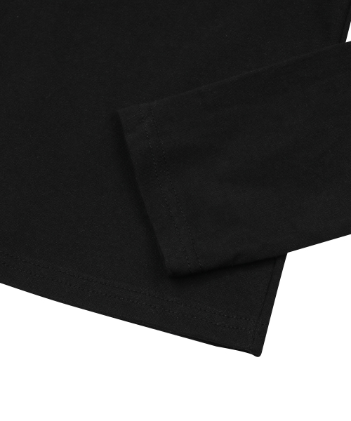 COLI CROSS LEATHER PATCH LONG SLEEVE T (2COLOR)
