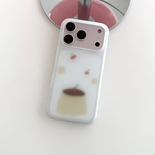 [반투명]블러링 푸딩 폰 케이스