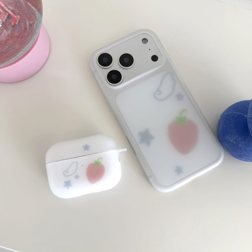 Strawberry Dot Semi-Transparent Phone Case