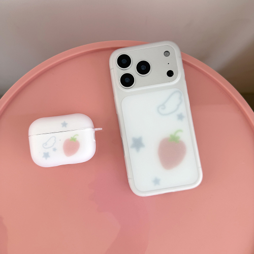 Strawberry Dot Semi-Transparent Phone Case