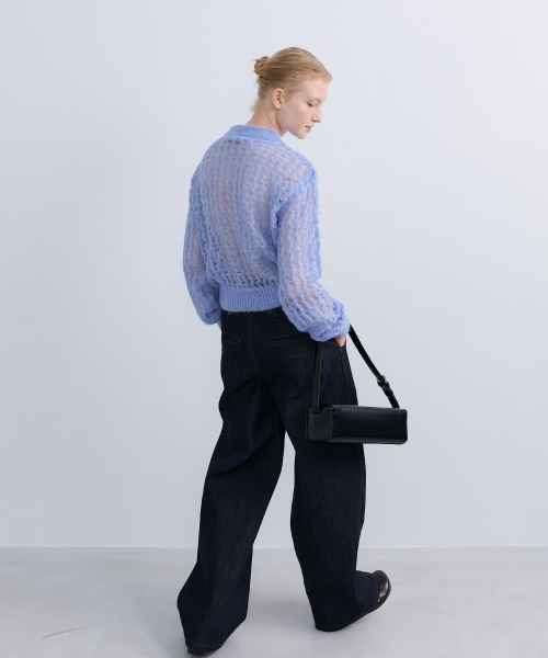 SUMMER WOOL COLOR KNIT - BLUE
