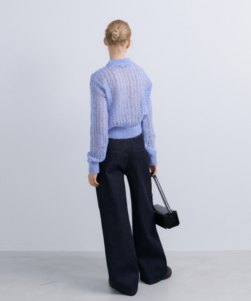 SUMMER WOOL COLOR KNIT - BLUE