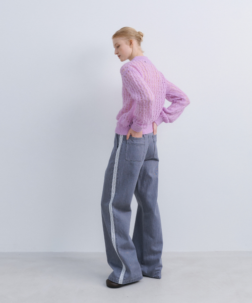 SUMMER WOOL COLOR KNIT - PURPLE