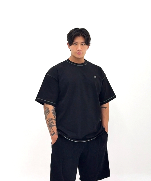 고중량 실배색 오버핏