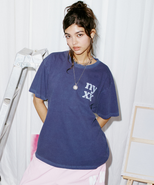 LACE LOGO TEE NAVY