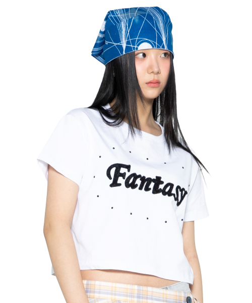 GZT005 판타지 스터드 티셔츠 (WHITE)