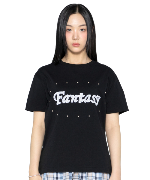 GZT005 판타지 스터드 티셔츠 (BLACK)