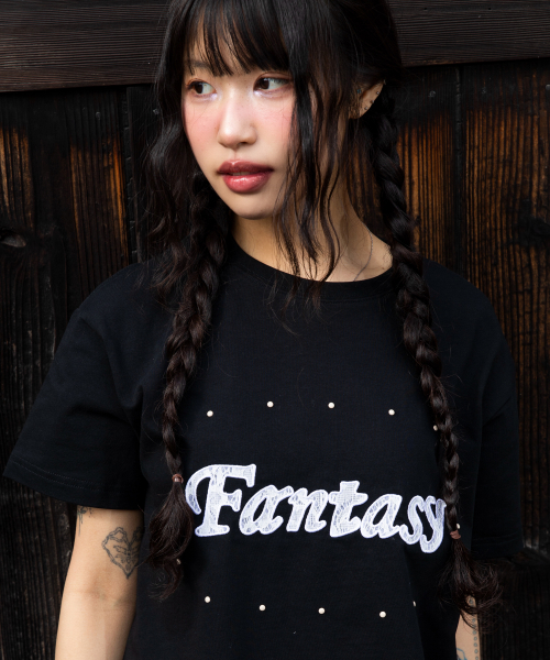 GZT005 판타지 스터드 티셔츠 (BLACK)
