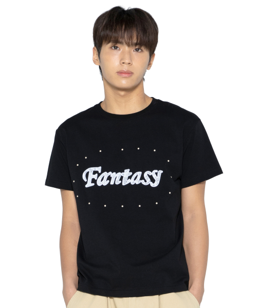 GZT005 판타지 스터드 티셔츠 (BLACK)