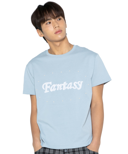 GZT005 판타지 스터드 티셔츠 (SKY BLUE)