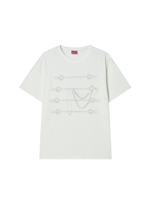 BUTTON TEE IVORY