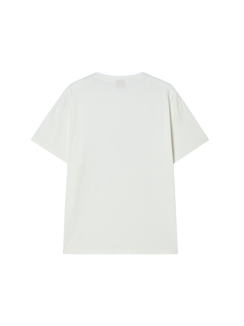 BUTTON TEE IVORY