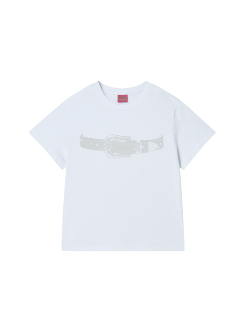 BELT TEE WHITE