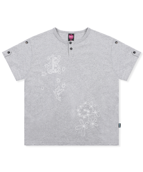GZT007 키르케 신치백 티셔츠 (GRAY)