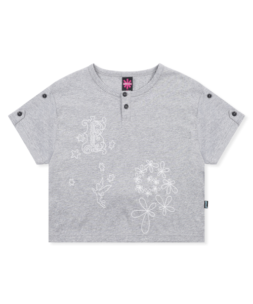 GZT007 키르케 신치백 티셔츠 (GRAY)