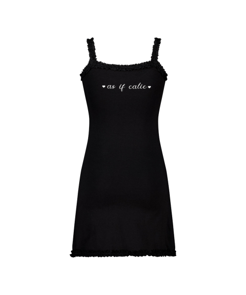GURLS LACE FESTIE MINI DRESS BLACK