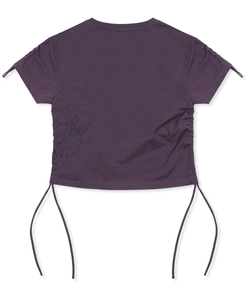 GZT006 투더문 스트링 티셔츠 (PURPLE)