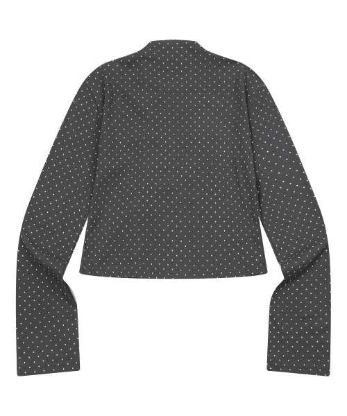 MINUIT BUTTON MINI DOT CARDIGAN (2컬러)