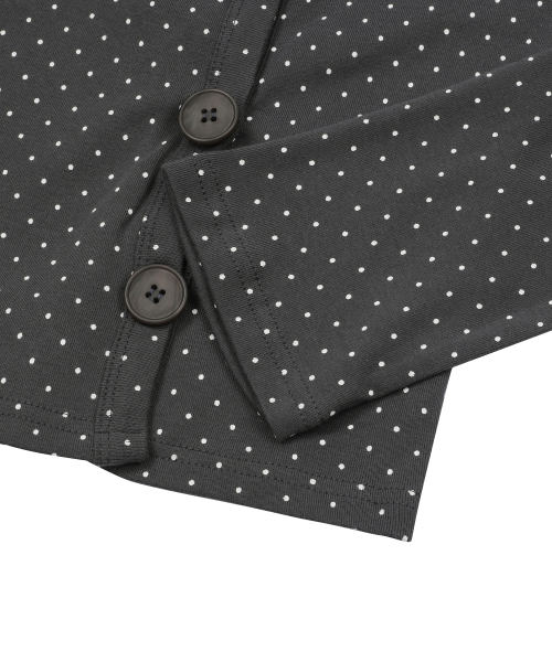 MINUIT BUTTON MINI DOT CARDIGAN (2컬러)