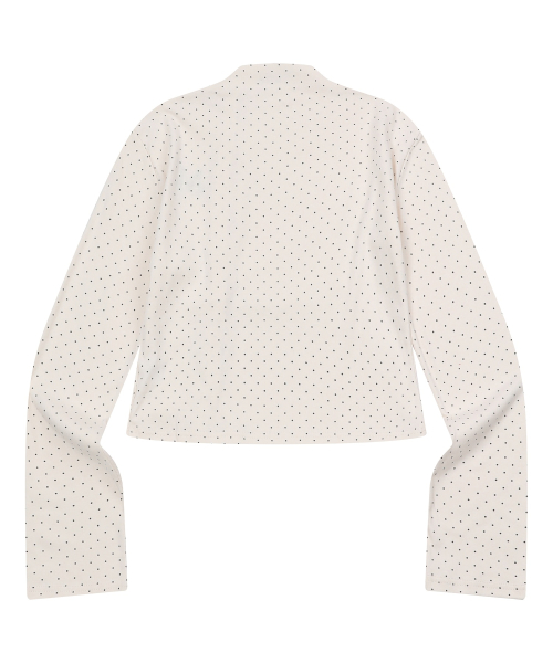 MINUIT BUTTON MINI DOT CARDIGAN (2컬러)