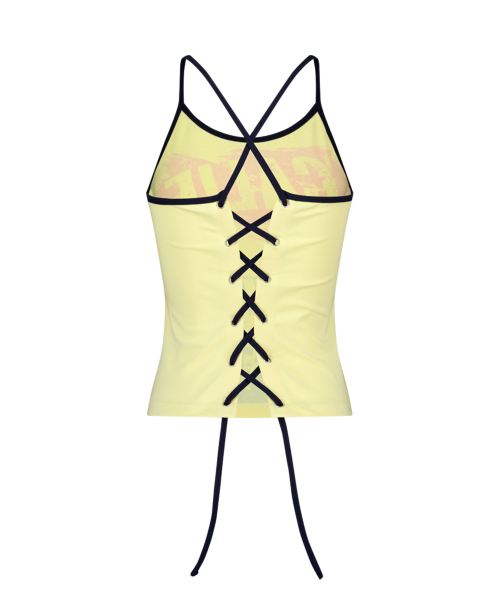 FESTIE LACE UP SLEEVELESS YELLOW