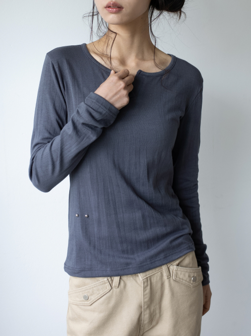 SOFT TOUCH WRINKLE T (CHARCOAL)