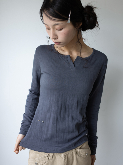 SOFT TOUCH WRINKLE T (CHARCOAL)