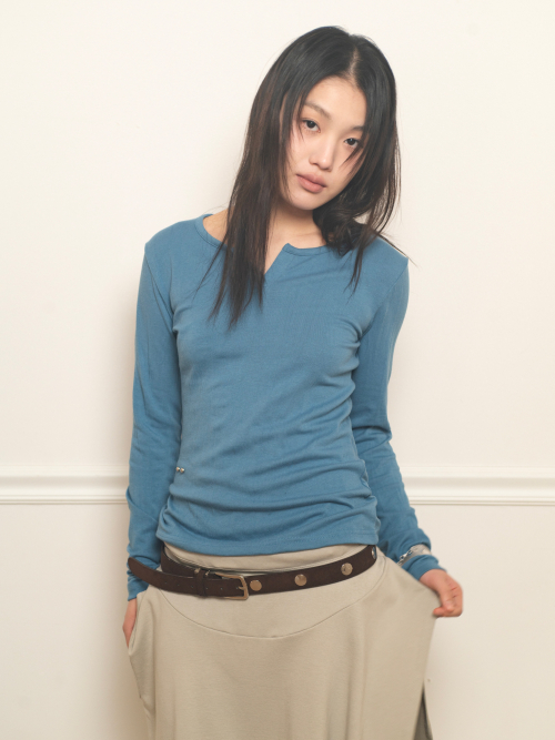 SOFT TOUCH WRINKLE T (BLUE)