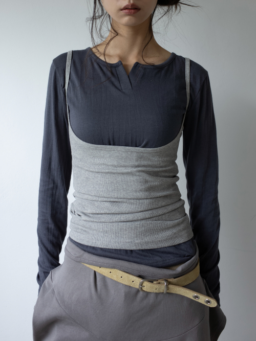 EASY OPEN BACK SLEEVELESS (MELANGE)