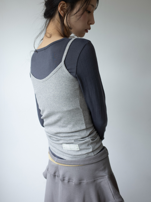 EASY OPEN BACK SLEEVELESS (MELANGE)