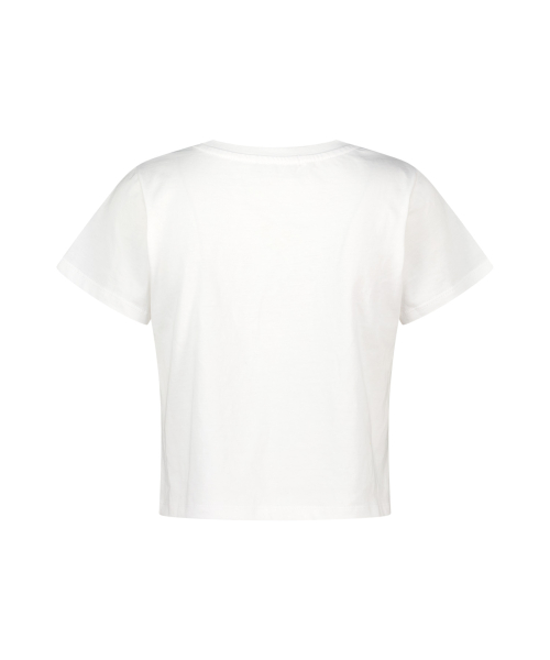 DALMATIAN CROP T-SHIRT WHITE