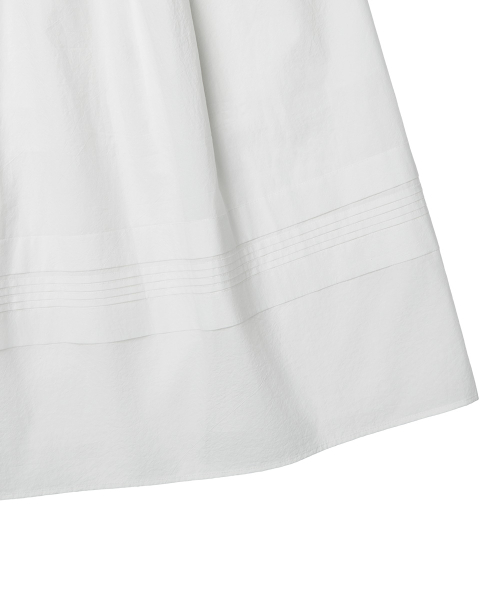 COTTON EYELET DRESS - WHITE