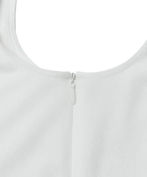 COTTON EYELET DRESS - WHITE