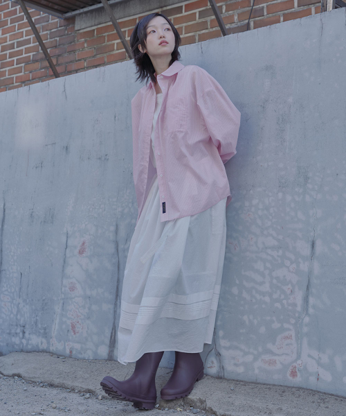 COTTON EYELET DRESS - WHITE