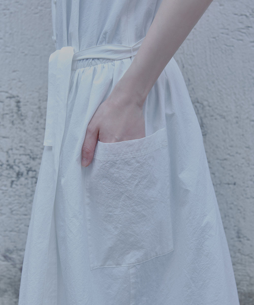 COTTON EYELET DRESS - WHITE