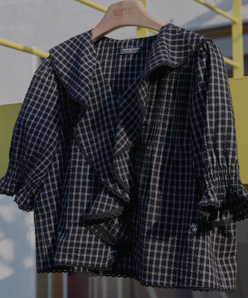 RUFFLE BLOUSE - 2 colors
