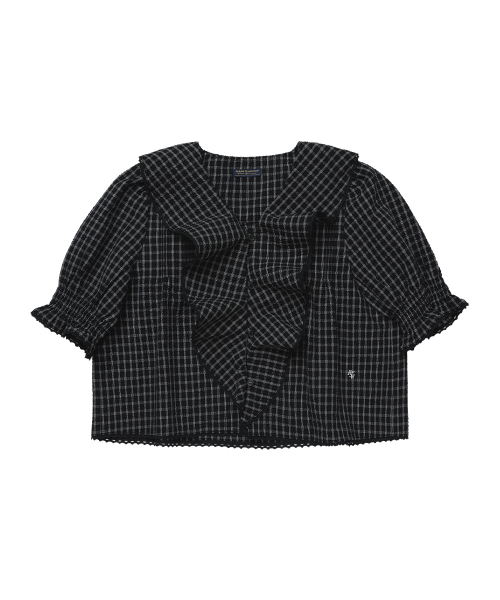 RUFFLE BLOUSE - 2 colors