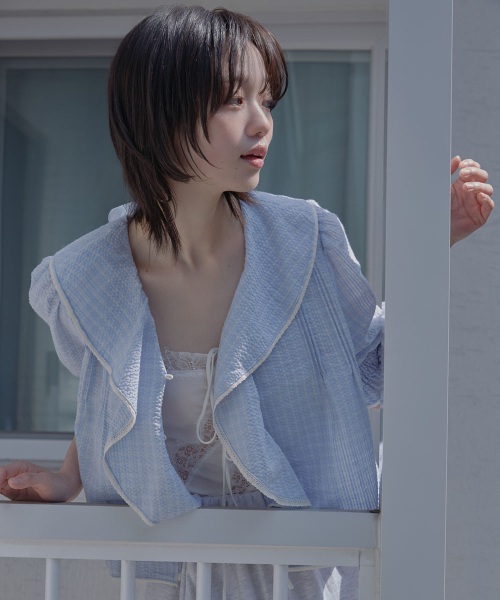 RUFFLE BLOUSE - 2 colors