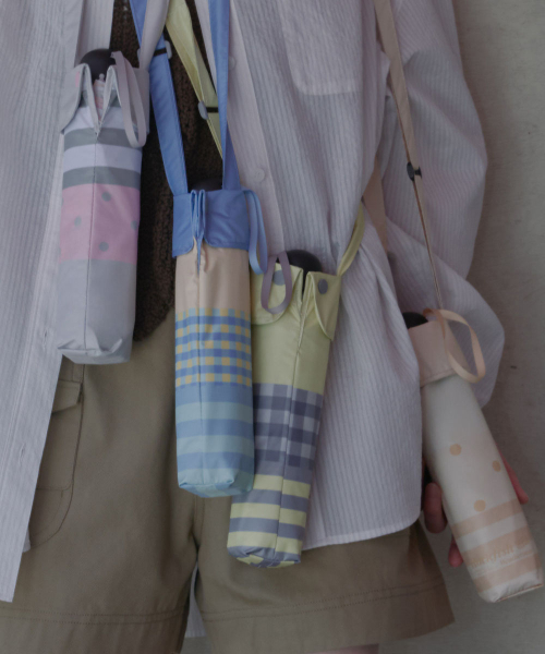 [UV차단] SHADE PATCHWORK UMBRELLA SHORT - 4 colors