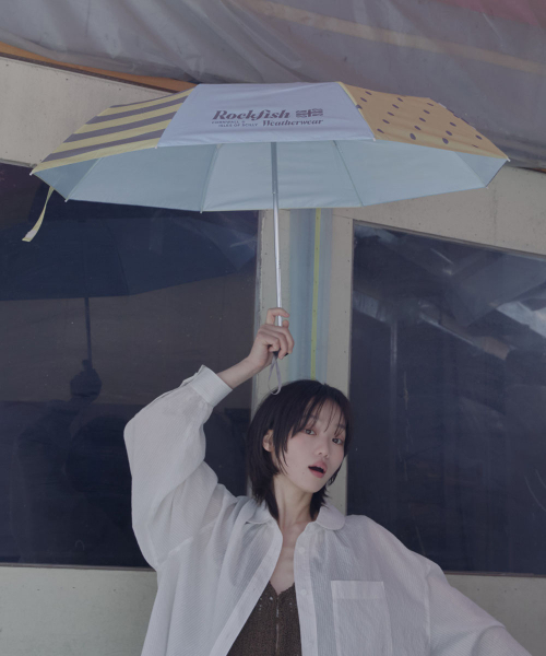 [UV차단] SHADE PATCHWORK UMBRELLA SHORT - 4 colors