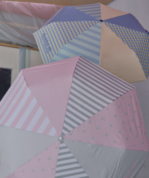 [UV차단] SHADE PATCHWORK UMBRELLA SHORT - 4 colors