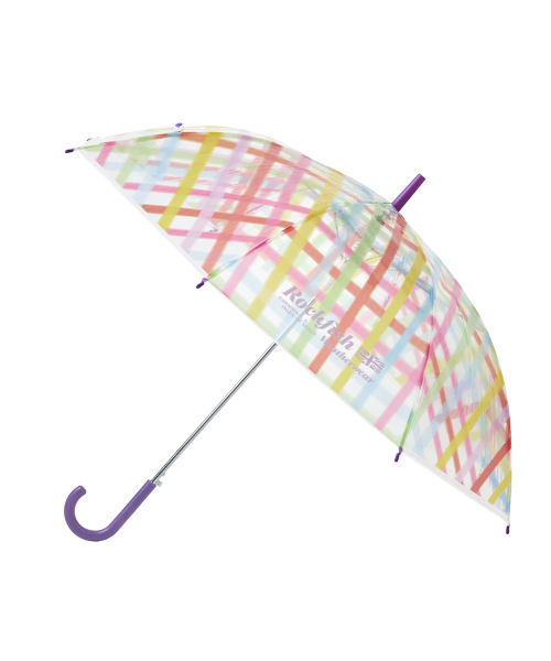 CLEAR CHECK UMBRELLA LONG - COLOR CHECK