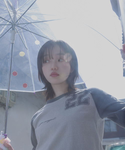 CLEAR DOT UMBRELLA LONG - COLOR DOTS