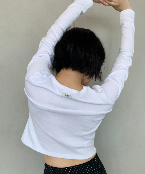 KNOT SEAM LONG SLEEVE WHITE