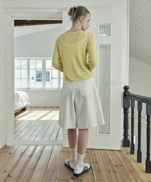 린넨블렌드니트가디건 J1KT322D
